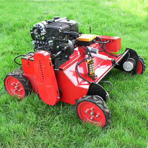 2024 MJYL New Wheeled Lawn Mower Remote Control Four Stroke 420cc Gasoline <b>Brush</b> Cutter Folding Handle for Family Farming DIY - Product Image 4