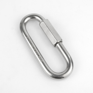 Offre Spéciale <span class=keywords><strong>Escalade</strong></span> extérieur acier inoxydable 316 Ovale <span class=keywords><strong>Maillon</strong></span> <span class=keywords><strong>Rapide</strong></span> lock mousqueton quick link hook - Product Image 1