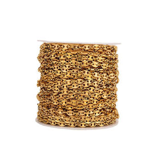 BCL1270 Offre Spéciale fournitures <span class=keywords><strong>de</strong></span> bijoux en acier inoxydable plaqué or, chaîne <span class=keywords><strong>de</strong></span> grains <span class=keywords><strong>de</strong></span> <span class=keywords><strong>café</strong></span> en <span class=keywords><strong>maille</strong></span> pour la fabrication <span class=keywords><strong>de</strong></span> colliers - Product Image 2