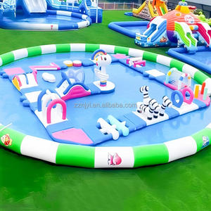 Grand jeu d'eau gonflable pour adultes en plein air Rush Level Sports Water Park Game Obstacle Course Combo Floating Toy Swimming Pool - Product Image 4