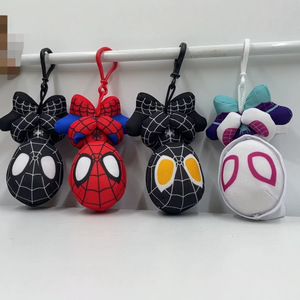 Llavero de peluche de anime de superhéroes Vengadores al por mayor, Spiderman, Capitán América, <span class=keywords><strong>muñeco</strong></span> de máquina de atrapar - Product Image 1