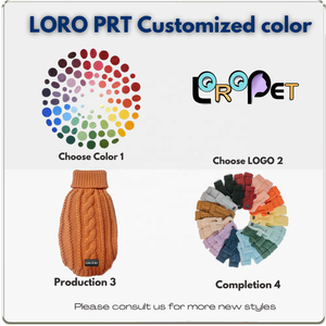 Paléo personnalisable flocons d'avoine tricot vêtements pour animaux de compagnie hiver chien pull tenue chaud petit grand pull pour animaux de compagnie en coton doux pour le printemps - Product Image 2