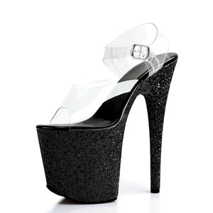 <span class=keywords><strong>Sandali</strong></span> <span class=keywords><strong>con</strong></span> Plateau Esotici da 8 Pollici, <span class=keywords><strong>Tacco</strong></span> a Spillo, Tomaia Trasparente, Glitter e Strass, Cinturini <span class=keywords><strong>con</strong></span> Fibbia, Tacchi da Donna - Product Image 5