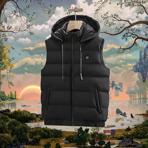 Unisex Smart <b>Heated</b> <b>Vest</b> Casual Winter Warmer with Zipper Closure Breathable Polyester Casual Outer Wear - Product Image 3