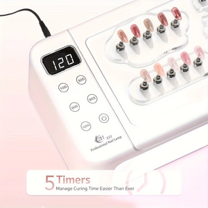 Professional UV LED Nail <b>Lamp</b> Nail <b>Lamp</b> <b>with</b> 63 Beads and Display Auto Sensor and 4 <b>Timer</b> Settings Gel Curing <b>Lamp</b> for Home Use - Product Image 5