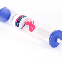 Emballage personnalisé en tube PVC transparent, boîte cylindrique en plastique, tube rond en acétate pour cadeaux et cosmétiques