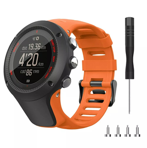 Bracelet de montre en silicone réglable Lionorm pour montre intelligente <span class=keywords><strong>SUUNTO</strong></span> Ambit 3 2 1, bracelets de remplacement avec outils - Product Image 5