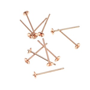 Stainless Steel Earring <b>Posts</b> With Convex Cup Studs For DIY Jewelry Making 316L Hypoallergenic Findings <b>Round</b> Shape - Product Image 3