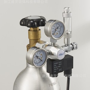 Regulador de CO2 para acuario DCAQUA, válvula reductora de presión de aleación de aluminio con doble manómetro para acuarios plantados - Product Image 3