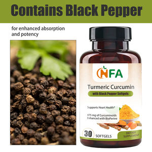 Cápsulas Blandas de Cúrcuma y Curcumina de Marca Privada con Extracto de Cúrcuma, Suplemento que Favorece el Bienestar General y la Salud Inmunológica - Product Image 6