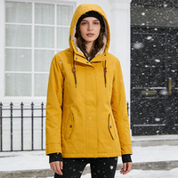 Veste universitaire pour femme OEM ODM, printemps-hiver, unie, écologique, imperméable, coupe-vent, respirante, 100% polyester, durable et élégante