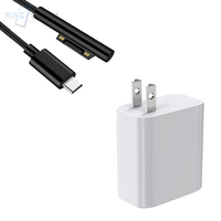 USB-C Type-C Alimentation Chargeur Adaptateur 65W 15V 3A PD Rapide De Charge Câble pour Microsoft Surface Pro 7/6/5/4/3 Livre/Livre 2