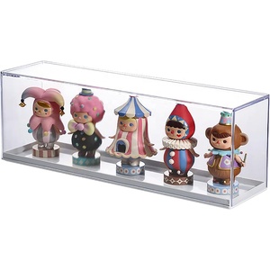 <span class=keywords><strong>Vitrine</strong></span> de présentation portable en acrylique transparent écologique pour figurines miniatures, organisateur de rangement de bureau pour poupées et objets de collection - Product Image 1