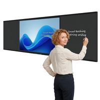 Ecran interactif intelligent EIBOARD 162 pouces 4K UHD LED multi-touch double OS pour salle de conférence, auditorium, salle de réunion