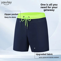 Short de bain homme en nylon/cachemire avec cordon de serrage, séchage rapide, anti-plis, anti-embarras, tendance, nouveauté 2026