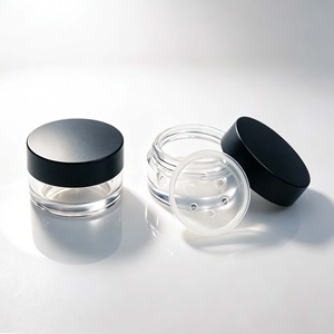 Tarro de Plástico Transparente con Tapa de Rosca, Contenedor de Polvo Suelto con Inserto de Tamizador, Tarro Cosmético Portátil para Polvo de Maquillaje - Product Image 5
