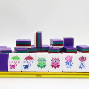 Coffret de <span class=keywords><strong>Mahjong</strong></span> et d'échecs de luxe portable à 4 couches, style américain, pour enfants, 160 tuiles de <span class=keywords><strong>Mahjong</strong></span>, design pliable en acrylique - Product Image 3