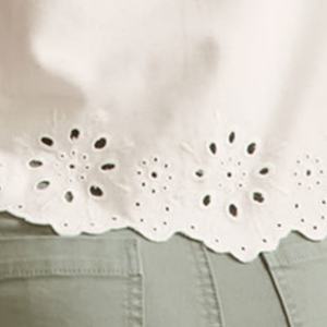 Blusas Casuales Cortas y Elegantes de Verano para Mujer, Blusas con Bordado de Moda, Blusas con Volantes para Dama - Product Image 5