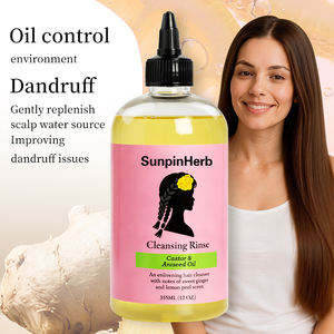 Enjuague Limpiador de Jengibre Dulce 355ml con Aceite de Anís y Ricino, Champú para el Cuero Cabelludo, Venta al por Mayor de Fábrica, OEM ODM para Cabello Rizado - Product Image 1