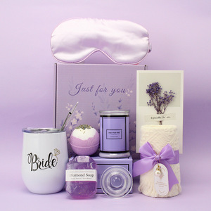 Coffret Cadeau Parfumé de Luxe pour Femme, Soins Spa, Violet, Vente en Gros, Anniversaire, Fête des Mères, Souvenir de Mariage - Product Image 4