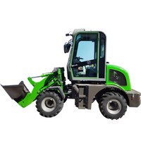 Chargeur frontal articulé d'occasion pour mini-ferme avec moteur, capacité de charge nominale de 5 tonnes avec attache de godet