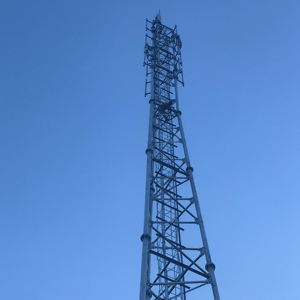 Ống thép ống Viễn Thông tháp 3-chân cấu trúc mạ kẽm cho 4G/5G dự án truyền thông - Product Image 1