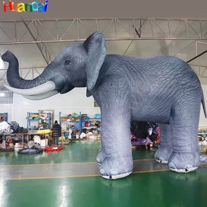 Vente chaude 2024 Grand éléphant gonflable Oxford Modèle d'animal géant pour la publicité avec accessoire souffleur d'air Expédition maritime - Product Image 2