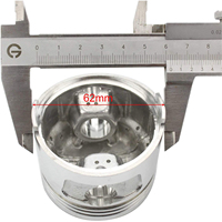 GOOFIT Piston de remplacement 62 mm pour moteur de moto tout-terrain CG 150cc, kart, cyclomoteur, scooter