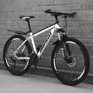Wholesale 21/24/27-speed shock absorption racing bike carbon steel frame mountainbike 26 inch bicycle for adults