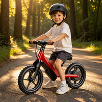 Vélo d'équilibre électrique pour enfants en gros, 12 pouces, 100W, 24V, pour 3-6 ans, frein électronique, charge 60KG, sports de plein air