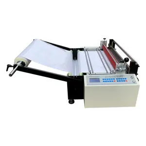 Máquina cortadora de rollo a hoja de 700mm de ancho para cortar papel, película de PVC PET, no tejido, papel de aluminio