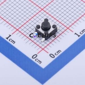 GT-TC074B-H032-L1 Tactile Switch SMD-4P,4.5x4.5mm Switch Single Pole Single Throw Round Button 2.5N Vertical Mount - Product Image 1