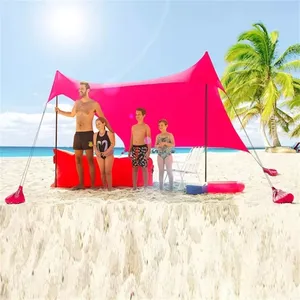 Thời trang ngoài trời pop-up bóng râm cắm trại chuyến đi câu cá dã ngoại chống UV Sun Shade nơi trú ẩn Lycra bãi biển lều với logo