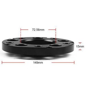 หน้าแปลนดุมล้อ 5x120 72.56 มม. 15 มม. อลูมิเนียมอัลลอยด์สำหรับบีเอ็มดับเบิลยู รีทรอฟิต อัพเกรดสีดำ - Product Image 1
