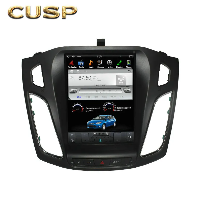 GPS de voiture MP5 à grand écran de voiture de navigation Android de 10.4 pouces pour Ford Focus 2012