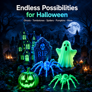 Filamento PLA+ Luminoso en la Oscuridad para Impresora 3D, 1.75mm 1KG, Material de Impresión 3D No Tóxico para Decoración de Halloween, Impresora FDM - Product Image 3