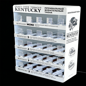 ชั้นวางแสดงสินค้าอะคริลิค PMMA สีขาวแบบ 1 ชั้น ปี 2026 รุ่นใหม่ เป็นมิตรกับสิ่งแวดล้อม พร้อมไฟ LED และตัวดันสินค้าอัตโนมัติ สำหรับแสดงซองนิโคติน - Product Image 2