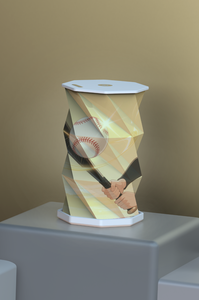 फोल्डिंग नाइट लाइट बेसबॉल डिजाइन रिचार्जेबल टेबल लैंप ज्यामितीय कंपनी प्रचार उपहारों का नेतृत्व प्रकाश सजावट - Product Image 3