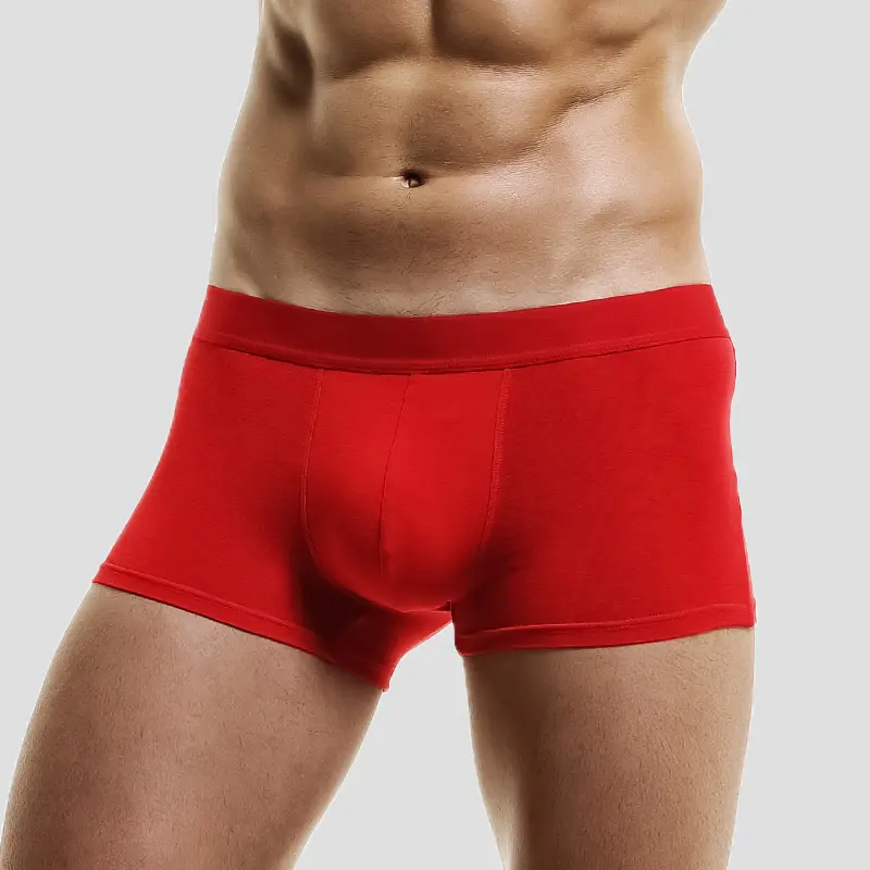 Özel markalı iç çamaşırı üstleri toptan yeni yıl kırmızı baksır şort erkekler renk 3XL klasik spor pantolon seksi erkek iç çamaşırı
