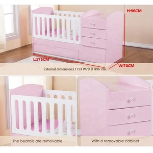 All'ingrosso blu <span class=keywords><strong>culla</strong></span> per bambini 3 In 1 multifunzionale <span class=keywords><strong>neonato</strong></span> <span class=keywords><strong>neonato</strong></span> cassetti letto letto per bambini Set - Product Image 5