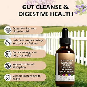 OEM Liquide d'armoise, clous de girofle entiers, gingembre, noix de Grenoble en gouttes – Favorise la santé digestive, la fonction immunitaire et la détoxification - Product Image 4