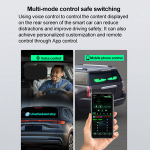 Fournisseur en gros d'accessoires automobiles : Éclairage LED USB intelligent pour voiture, effet œil de démon, écran souple à pixels pour vitre arrière, contrôle sans fil par application - Product Image 5