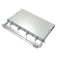 Panneau de brassage ODF MPO-LC haute densité SJF12M1 1U pour centre de données, cadre de distribution de fibre optique MAX 192 ports, garantie 3 ans, ODM OEM