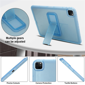 New Clear Foldable <b>Stand</b> <b>Tablet</b> Case for iPad Air 7 8 9 Gen 6 10. 9 A16 11 Pro Inch Transparent Holder matte Bracket Soft cover - Product Image 4