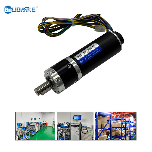 BeUDMKE 24V Servo Motor 42mm Flangle 1650rpm 155W 1:4.3 Gear Ratio Coreless Dc Motors Smallest CorelessMotor