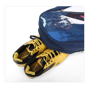 Sac à raquettes de badminton ou de tennis à bandoulière simple ou double, 3 pièces, grande capacité, toile imperméable, portable, épais - Product Image 5