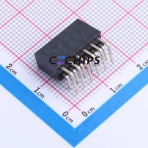 PM254-2-06-W-8.5 Pin Socket Bent Lead Through Hole,P=2.54mm Connector 2x6P 2.54mm 2.54mm Square Hole - Product Image 2