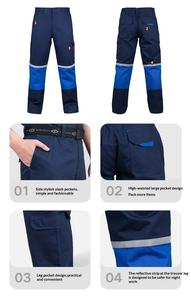 Traje de Trabajo Unisex para <span class=keywords><strong>Soldador</strong></span>, Resistente al Fuego, de Algodón, Anti-escaldaduras, Resistente al Calor, Antiestático, Reflectante, Conjunto de Camisa y Pantalones - Product Image 5