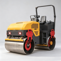 Rouleau compresseur vibrant à double tambour entièrement hydraulique DR4000H de 4 tonnes, moteur diesel 49 CV, compacteur d'asphalte