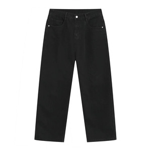 Pantaloni larghi da <span class=keywords><strong>uomo</strong></span> <span class=keywords><strong>Jeans</strong></span> da <span class=keywords><strong>uomo</strong></span> dalla vestibilità rilassata lavati <span class=keywords><strong>Jeans</strong></span> Oversize a gamba dritta all'ingrosso - Product Image 2